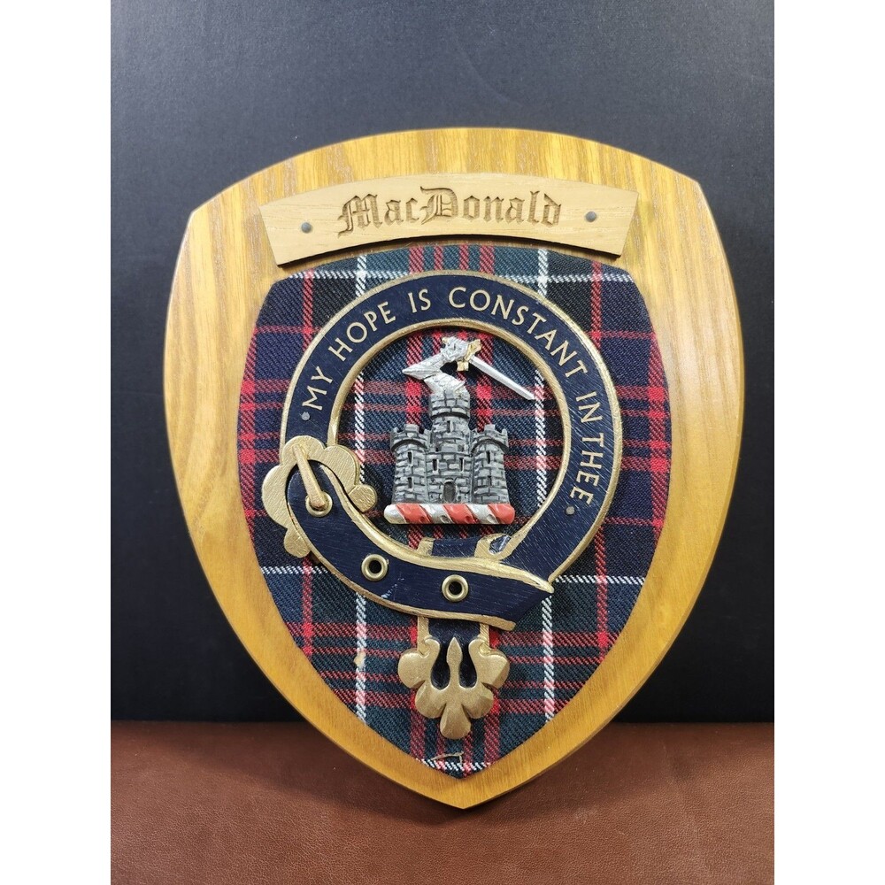 MacDonald of Clanranald Clan Crest Wall Plaque